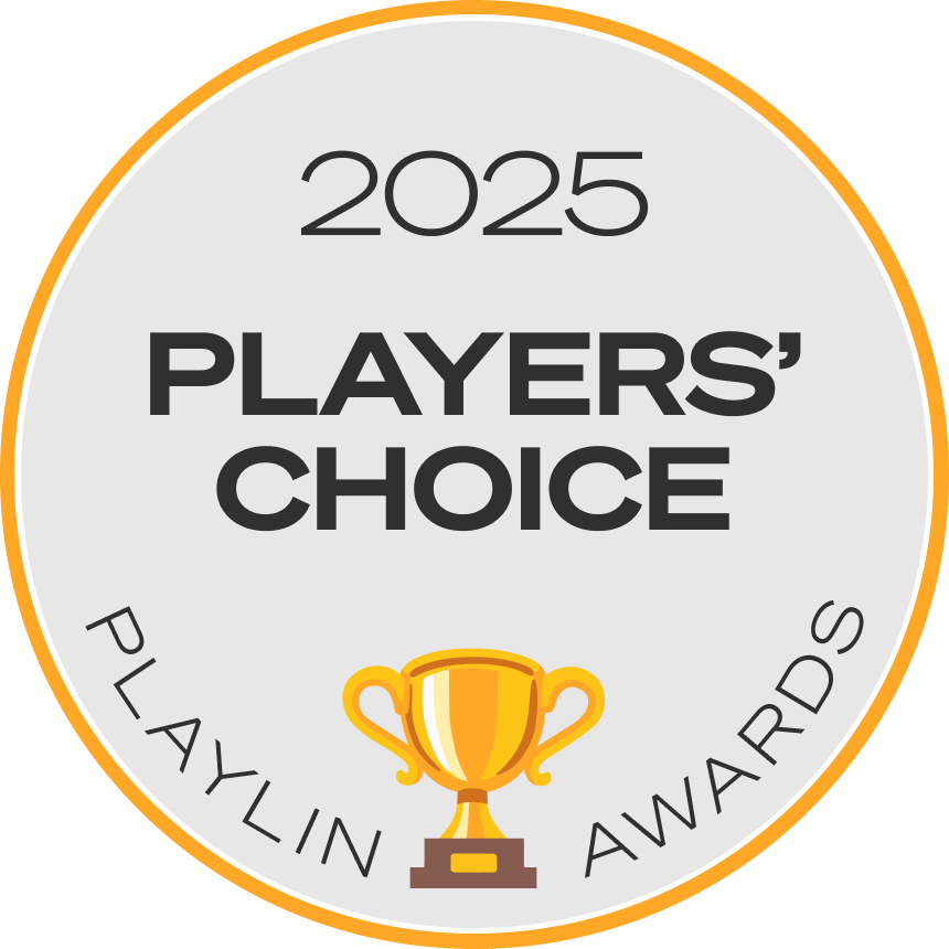 2025 Playlin Awards Players' Choice Badge - Light Version