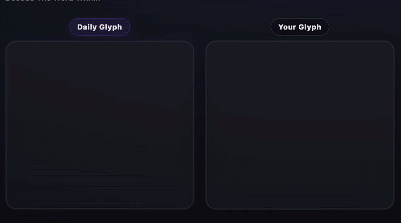 Ending Glyph animation